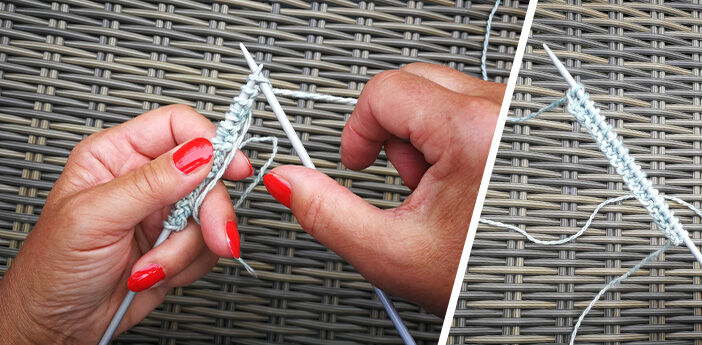 TRICOTER UNE MAILLE ENVERS